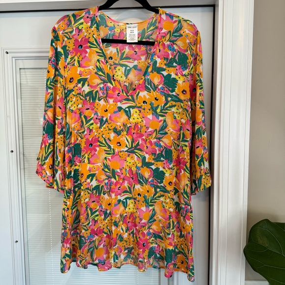 Anne Cole Floral/Tropical Swimsuit Coverup Size XS - Picture 1 of 8